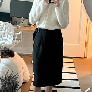 Black Sezane wrap skirt size 36